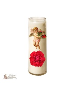 Kerze 7 Tage im Glas Vintage Angel  