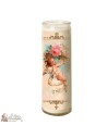 Kerze 7 Tage im Glas Vintage Angel  