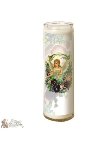 Candle 7 days in glass Angel