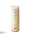Vela 7 días en chakras de vidrio 