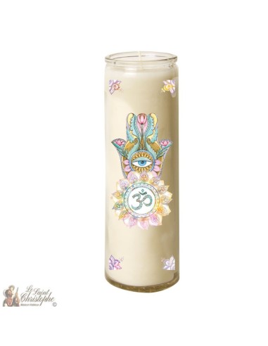 Candle 7 days hand-made glass Fatma 