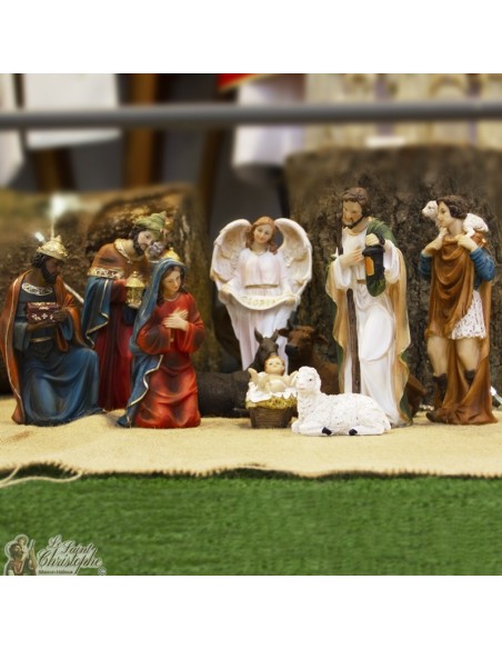 crèche-de-noël-résine-11-pièces