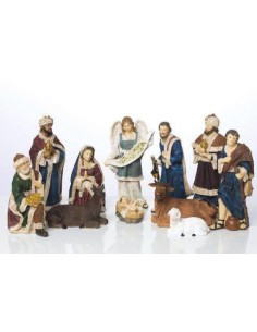 crèche-de-noël-résine-11-pièces