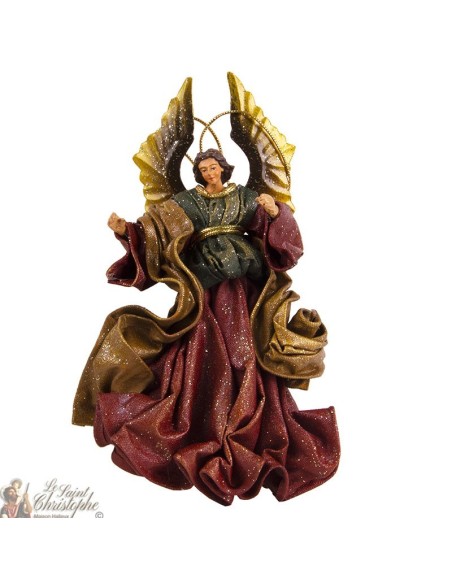 Abito angelo bordeaux da appendere - 21cm