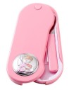 Scatola angelo con cucchiaio e forchetta per bambino - Rosa 