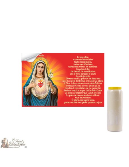 Adhesivos personalizados para la vela de la novena