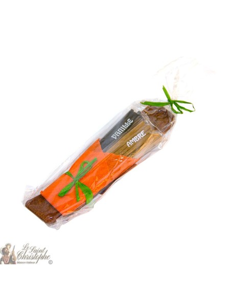 Set of incense sticks of various fragrances with holder - small