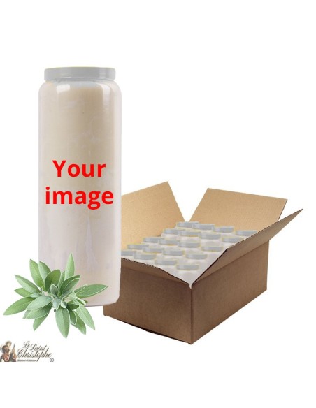 Candela di salvia novena personalizzabile 