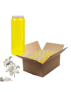 Novenakerzen mit Lilienaroma - Schachtel mit 20 Stück
