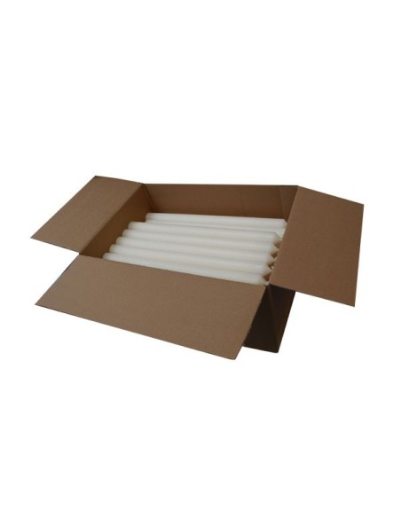 Long white candles - set of 240 pieces