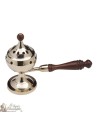Censer on copper stand with long wooden handle