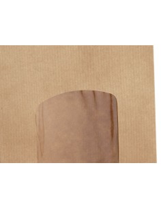 Sachet kraft à fenêtre 21.5 cm  2
