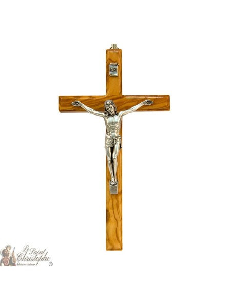 Kruis van Sint Benedictus hout en metaal - 13,5 cm