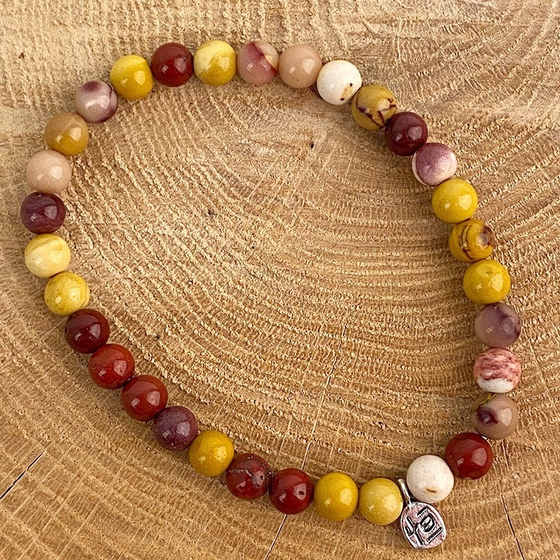 Naturstein-Armband Jaspis mokaïte