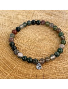 Bracelet en pierre naturelle Agate indienne 2