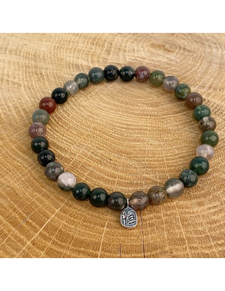 Pulsera de piedra natural Ágata de la India