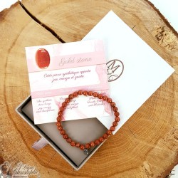 Bracelet en perles de gold stone