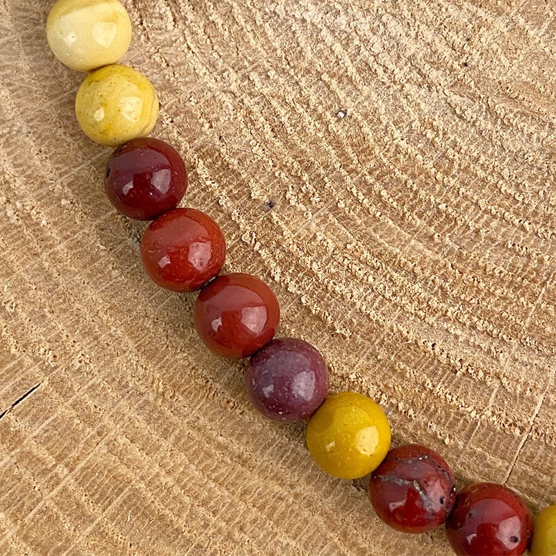 Bracelet en pierre naturelle Jaspe mokaïte