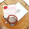 Pulsera de piedra natural Jaspe rojo