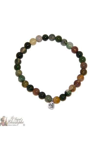 Bracciale in pietra naturale Agata Indiana