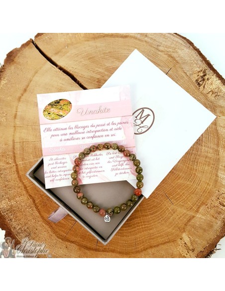 Unakit-Naturstein-Armband