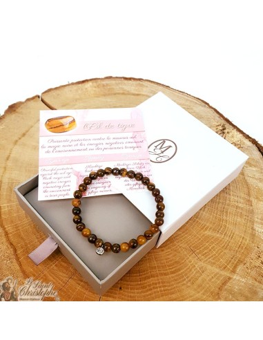 Pulsera de piedra natural Ojo de tigre