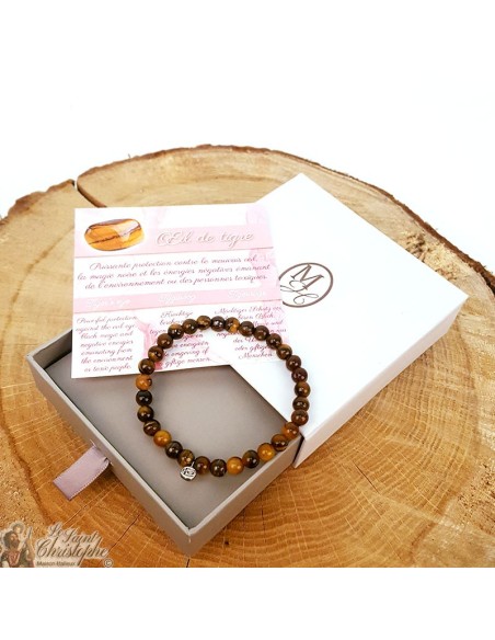 Bracelet en pierre naturelle Œil de tigre