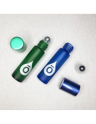 Bouteille roller en verre fumé couleur