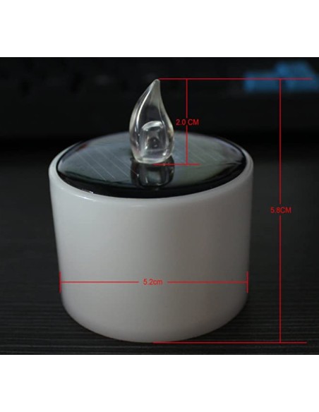 Solar LED Candle - pack of 6