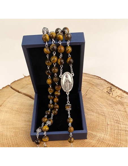 Tiger eye beads rosary