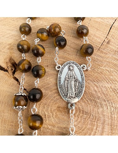 Tiger eye beads rosary