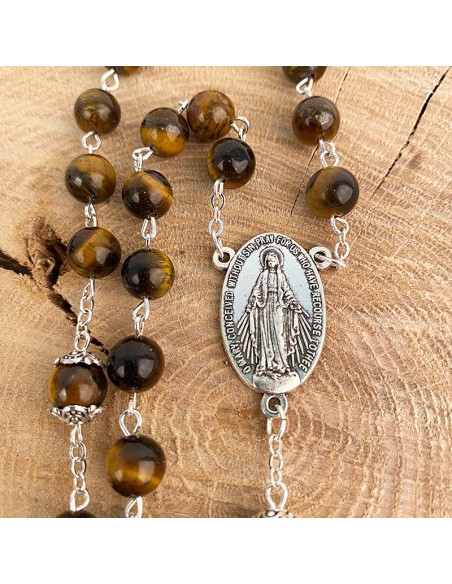 Tiger eye beads rosary