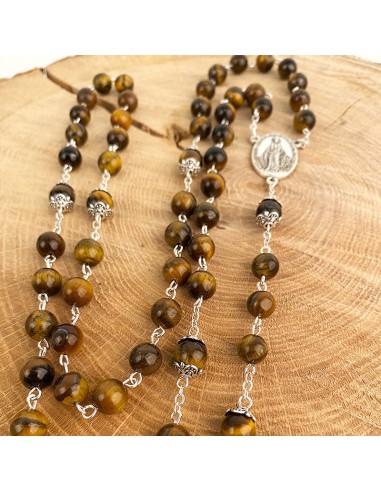Tiger eye beads rosary