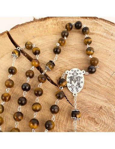 Tiger eye beads rosary