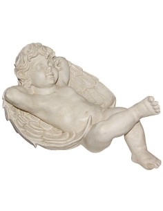 Angel lying on a book in resin 