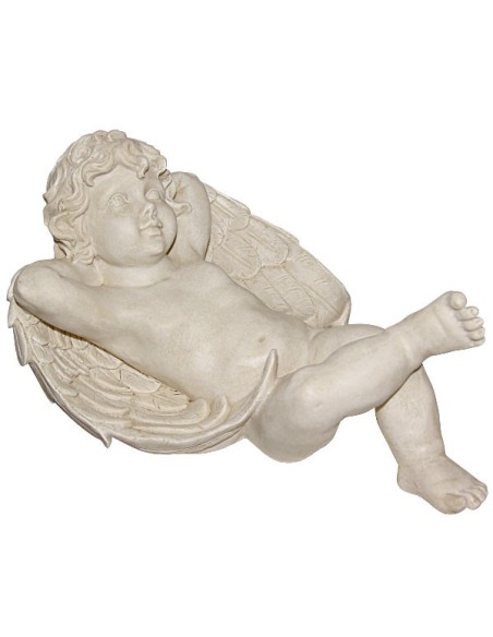 Angel lying on a book in resin 