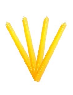 Bougies colorées dans la masse jaune poussin - MH