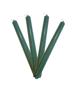 Colored candles in the mass fern green - MH