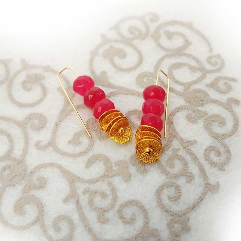 Lot de boucles d'oreilles pendantes rocailles - 11 paires