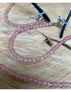 Eyeglass cord - Rose quartz - set of 5 pieces 2