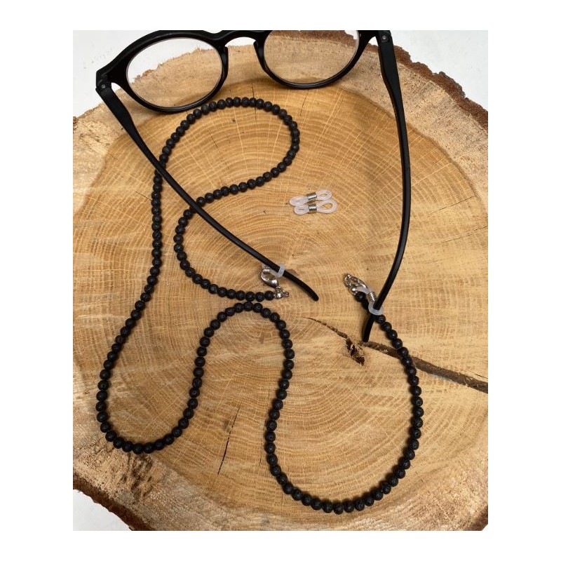 Cordón para gafas - Piedra de lava - juego de 5 piezas