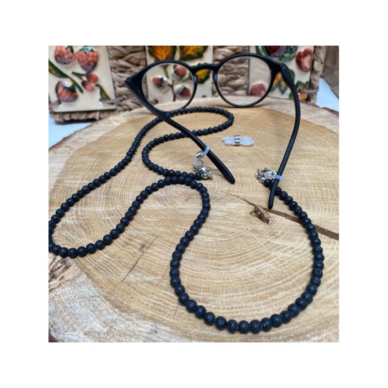 Cordón para gafas - Piedra de lava - juego de 5 piezas