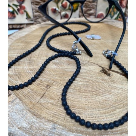 Eyeglass cord - Lava stone - set of 5 pieces