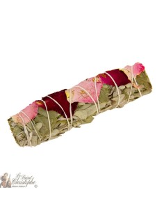 Bündel aus Salbei und Rose - 12 cm