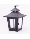 Farol de hierro forjado negro