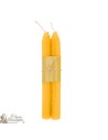 Velas de deseo de color colmena - par amarillo