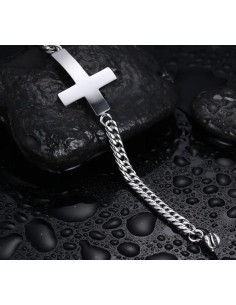 Pulsera, blanco y azul - Medalla de Rose 2