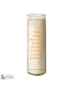 Candle in glass white customizable - burning 7 days 
