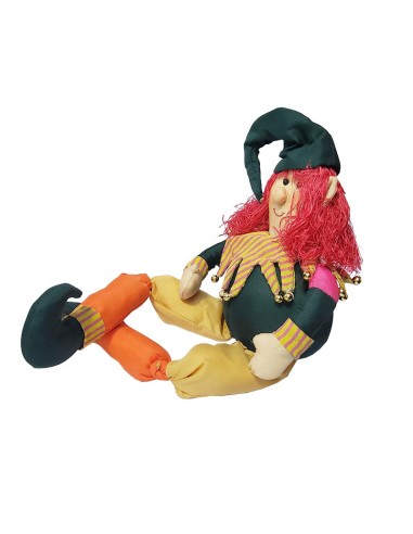 Elf sitting decoration to pose - red