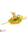 Little flowered rabbit table decoration